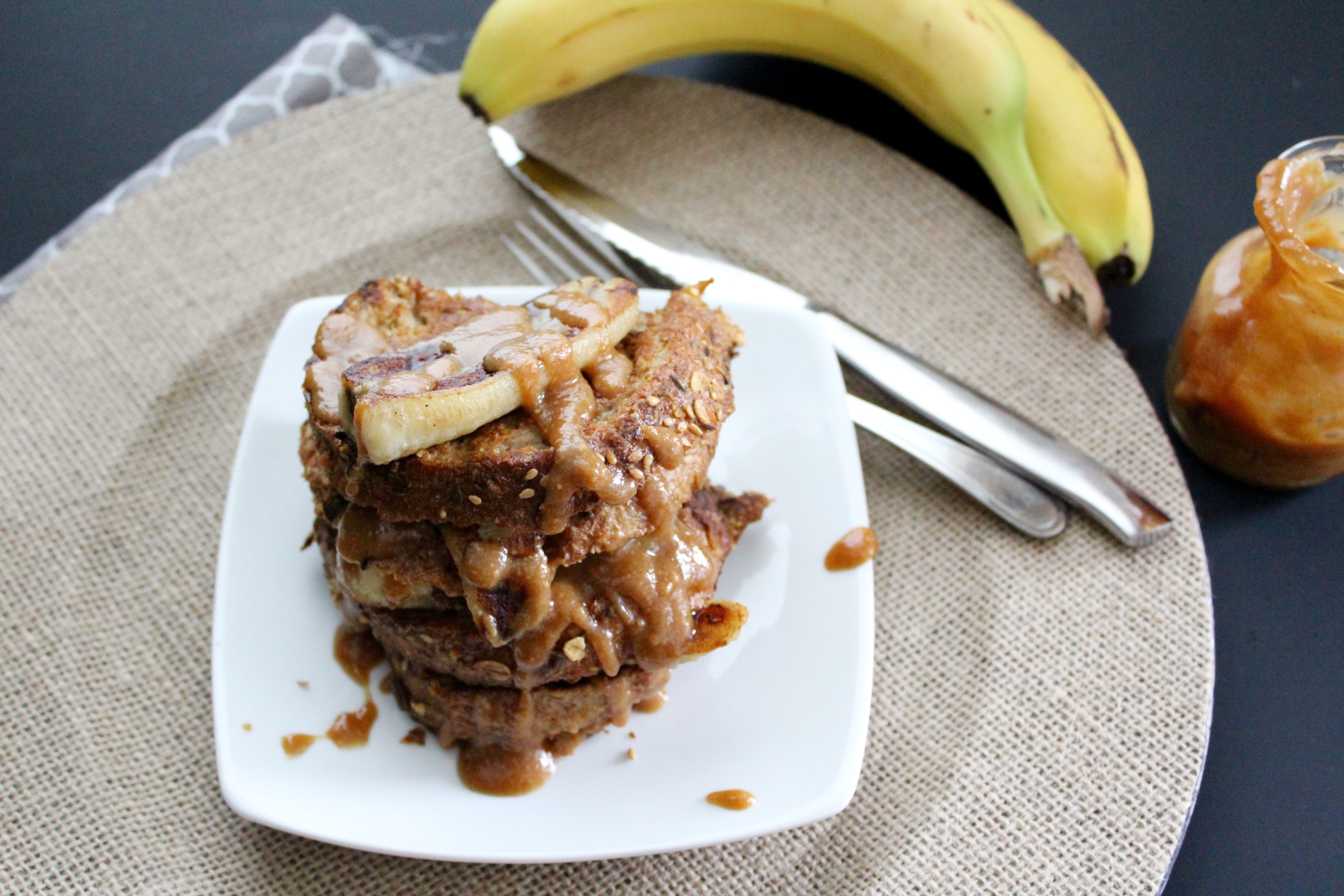 Vegan Peanut Butter Banana French Toast! Easy and Amazing weekend Brunch!