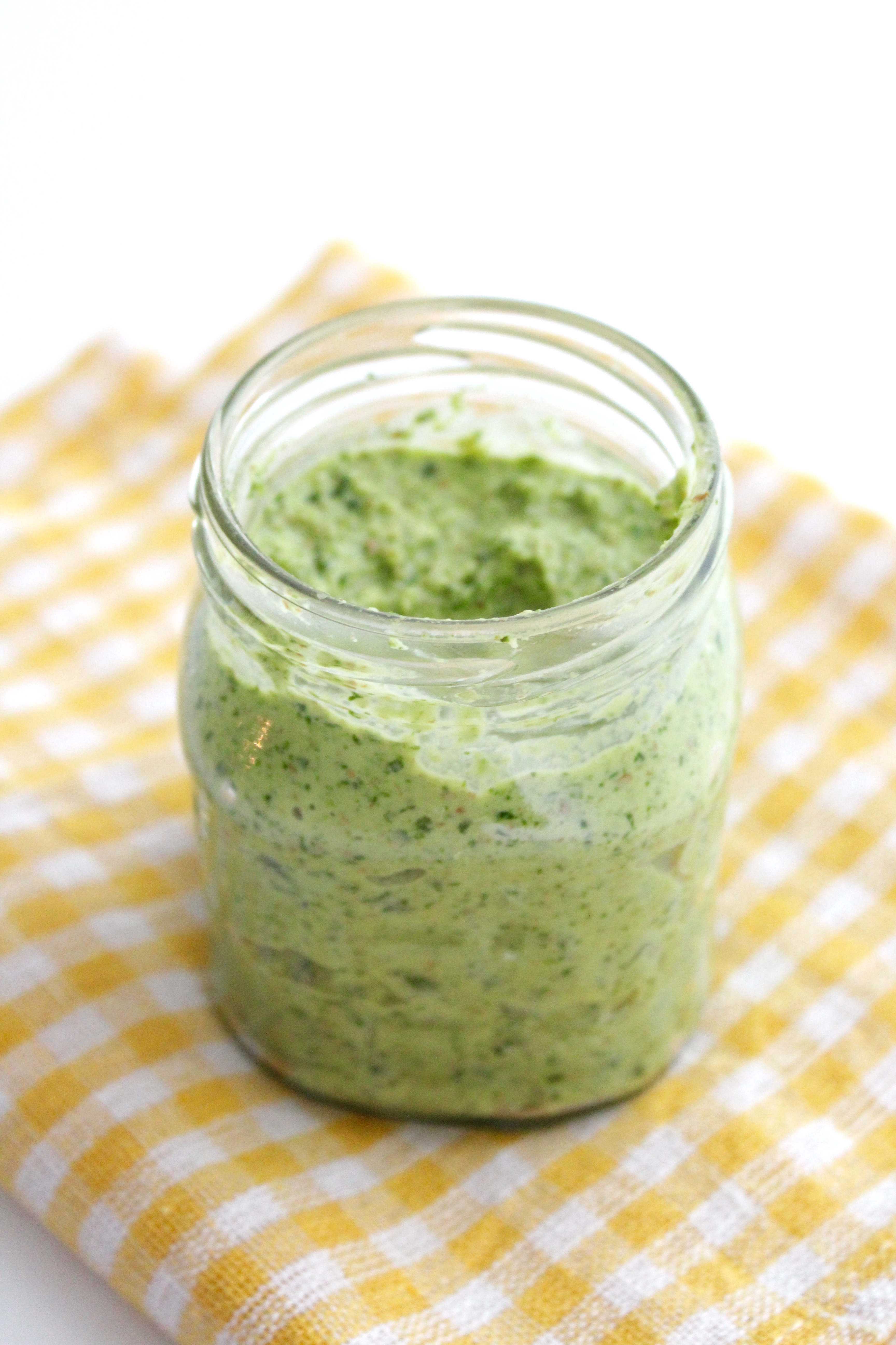 Simple Vegan Cilantro Pesto. Great on sandwiches, tacos, fajitas and pasta!