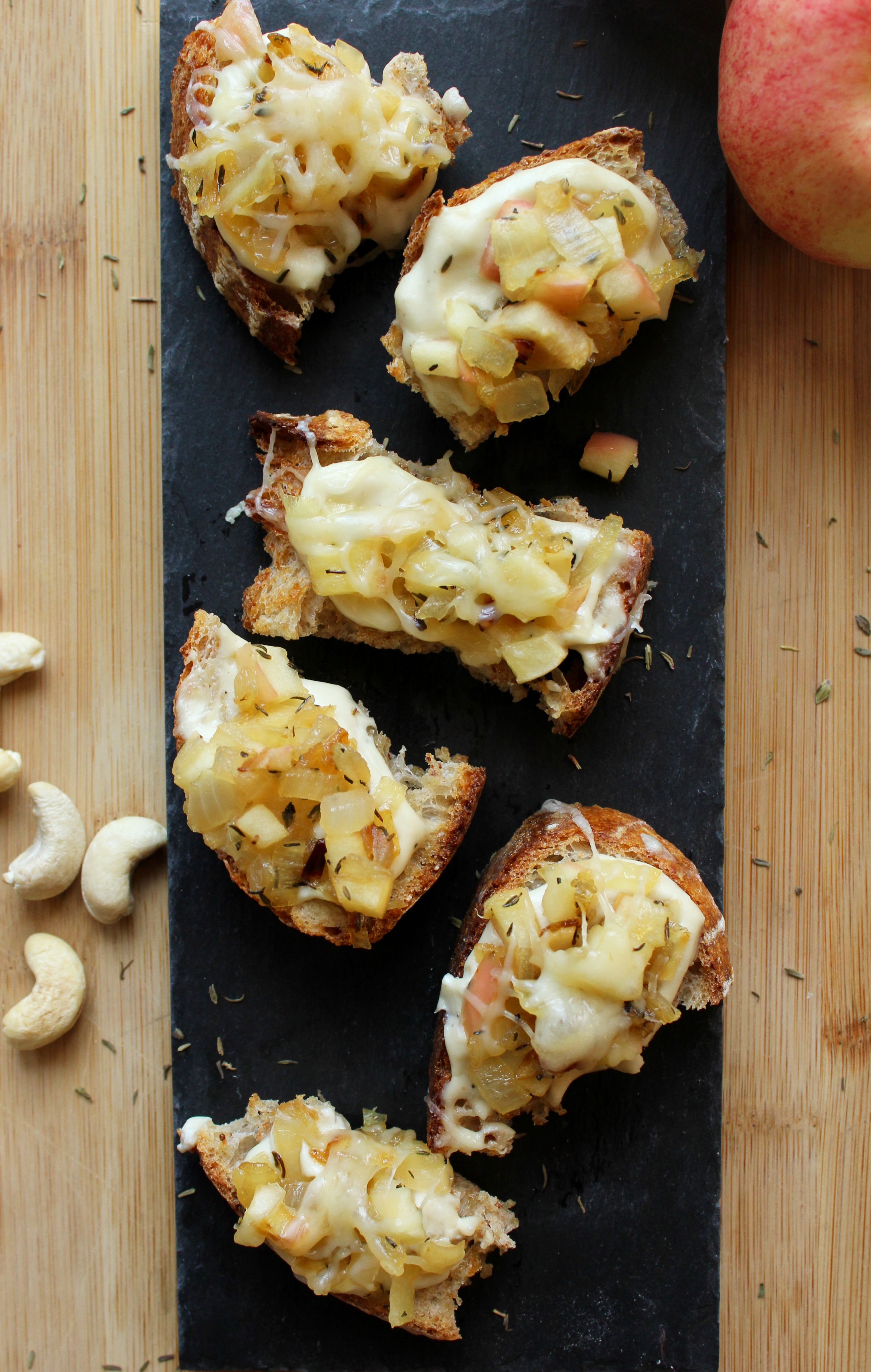 Caramelized Onion and Apple Crostini. THE perfect appetizer!