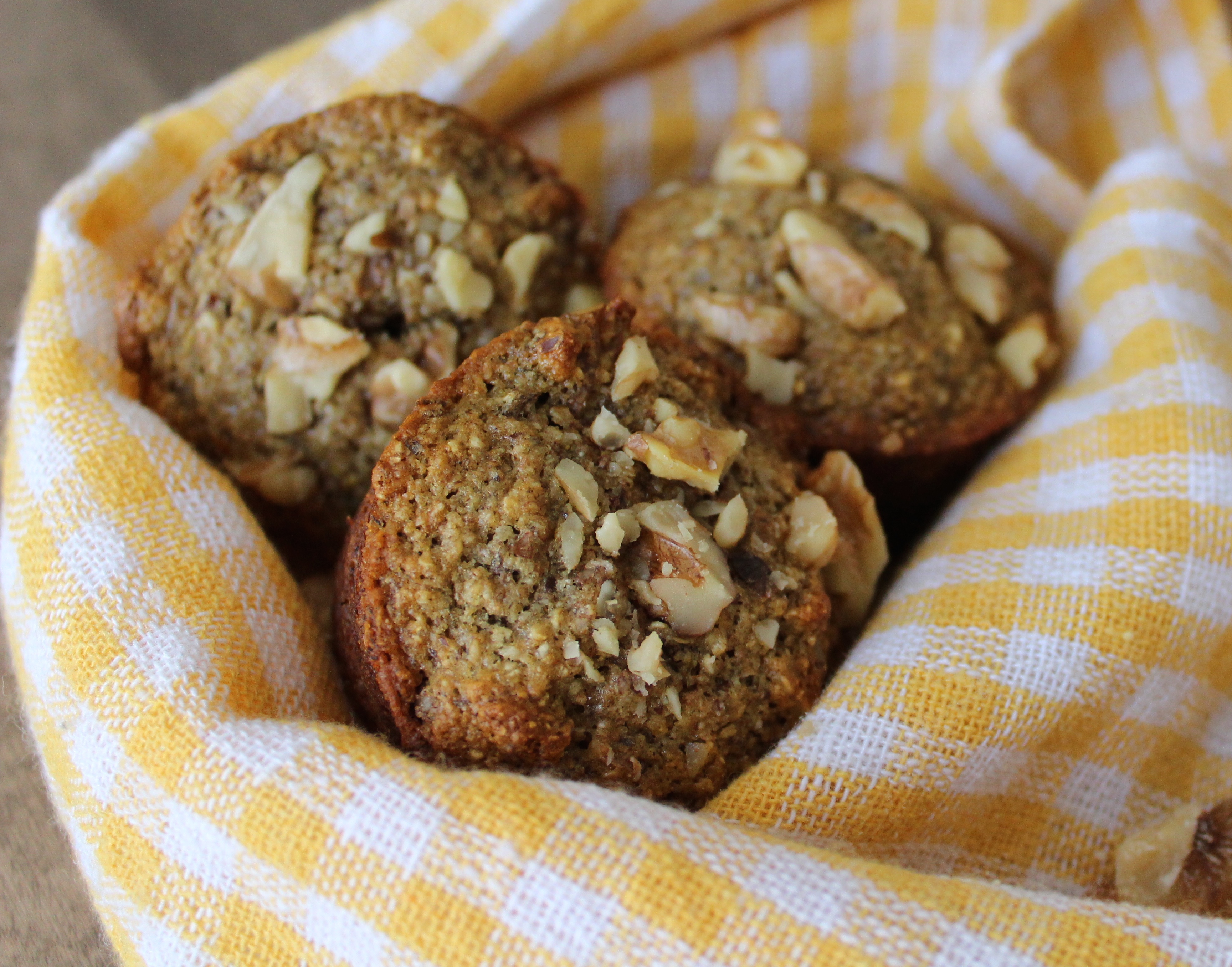 Whole Wheat Banana Oat Muffins that are naturally sweetened