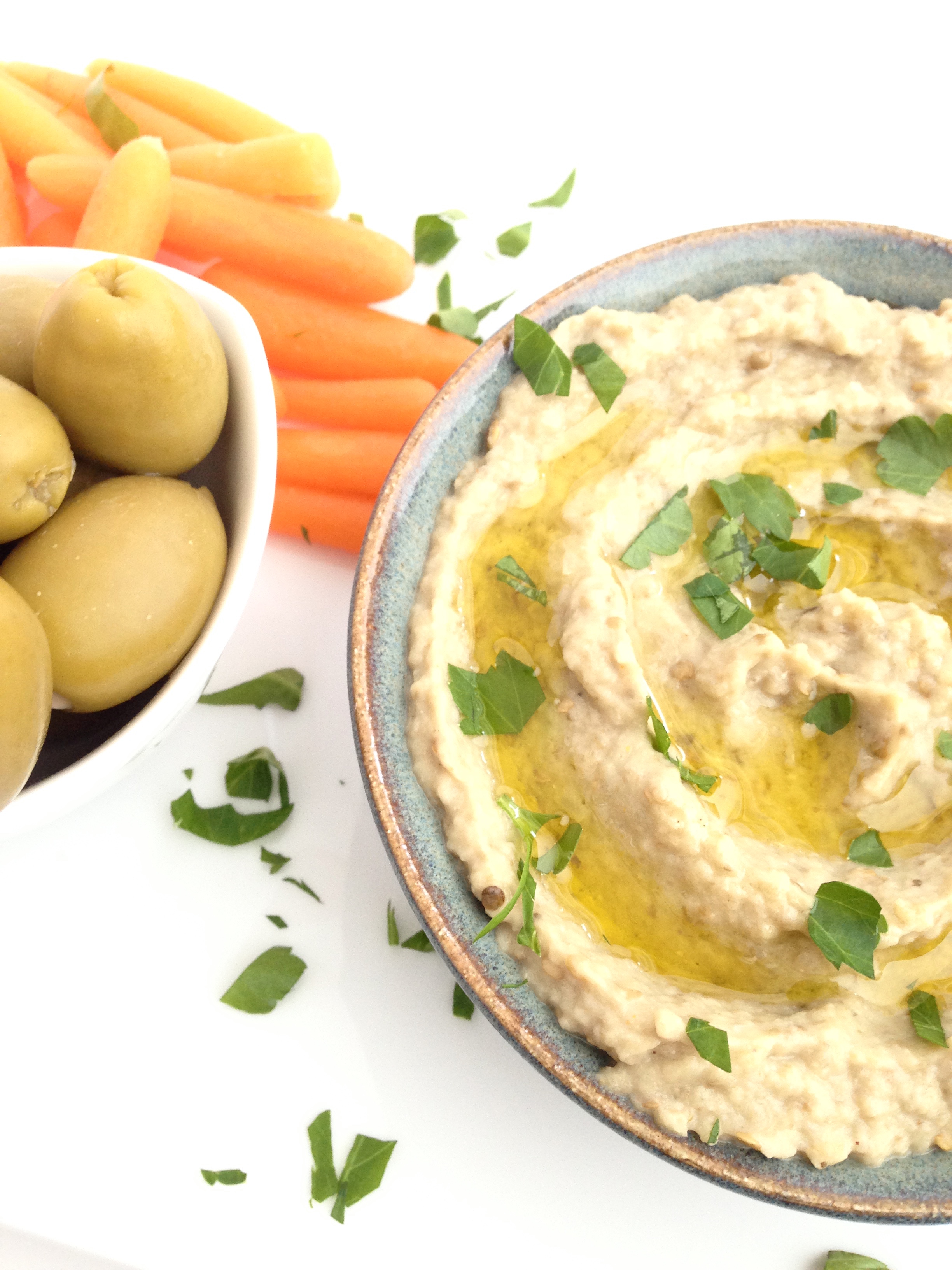 simple easy baba gnash eggplant dip