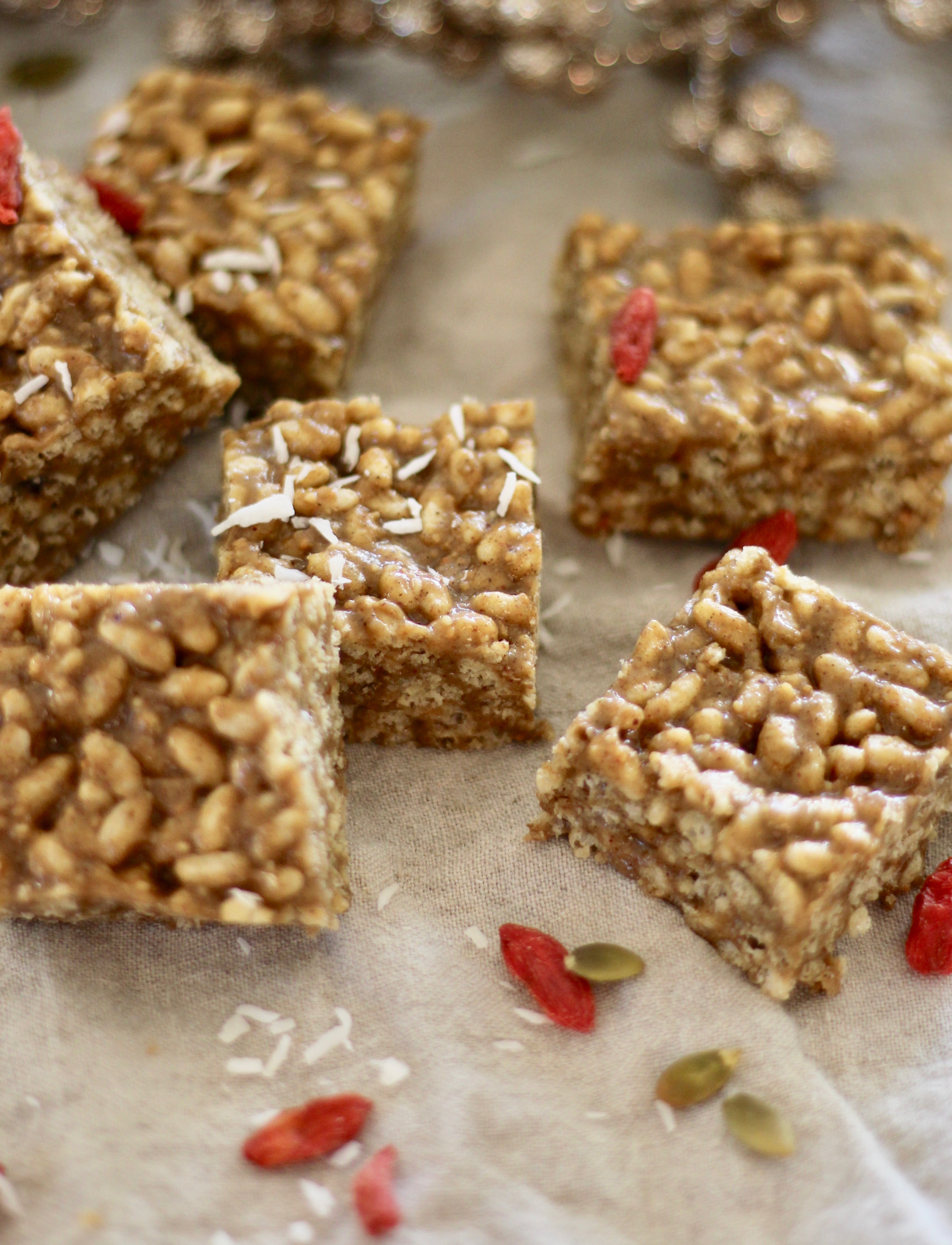 spiced crispy squares